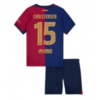 Barcelona Andreas Christensen #15 Replika babykläder Hemmaställ Barn 2024-25 Kortärmad (+ korta byxor)